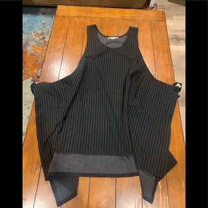 Preowned Bryn Walker Striped Apron Top in Size L
